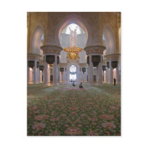 Sheikh Zayed Grand Mosque Men's Prayer Hall 1 Postcard