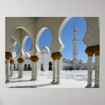Sheikh Zayed Grand Mosque Porticos 1 Poster