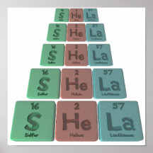 Shela as Sulfur Helium Lanthanum Print