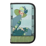 Shelby, 1920s Lady in Aqua and Teal Planner