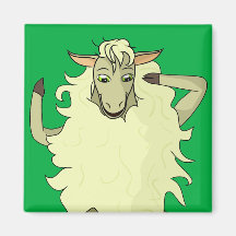 Shelby Sheep Fridge Magnet