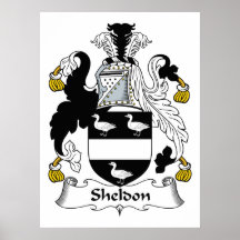 Sheldon Family Crest Print