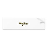 Sheldon Iowa Classic Design Bumper Sticker