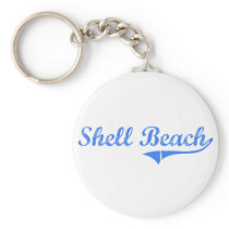 Shell Beach California Classic Design Keychains