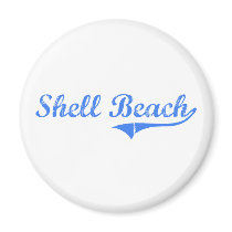 Shell Beach California Classic Design Refrigerator Magnets