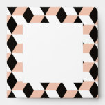 Shell, Black & White 3D Cubes Pattern envelopes