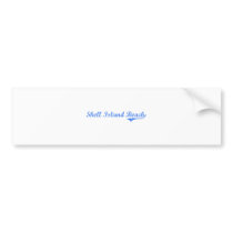 Shell Island Beach Florida Classic Design Bumper Sticker
