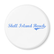 Shell Island Beach Florida Classic Design Fridge Magnet