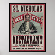 Shell Oyster Restaurant Poster
