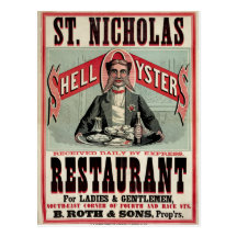 Shell Oysters Vintage Advertisement Post Card