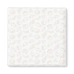Shell Pink Vegetables Medium Template Fridge Magnets