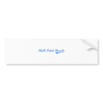 Shell Point Beach Florida Classic Design Bumper Stickers