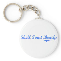 Shell Point Beach Florida Classic Design Keychain
