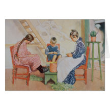 Shelling Peas, pub. in 'Lasst Licht Hinin'(`Let in Greeting Card
