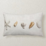 shells and starfish toss pillow