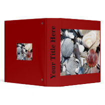 Shells on the beach Binder by CarolsCamera Shells on the beach Binder