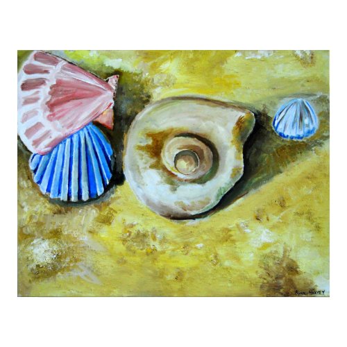 Shells on the Beach Poster print