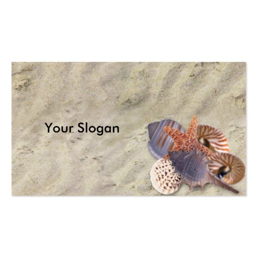 Shells Profile Card Business Card Templates (back side)