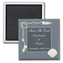 Wedding Save The Date Magnets Beach Theme