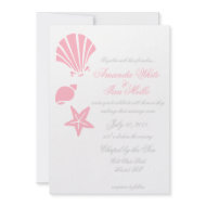 Shells Wedding Invitation invitation