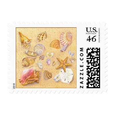 Shellscape 2 stamps by BarbaraBayerArt