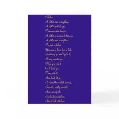 Shelter Greeting Card by Trionatia
