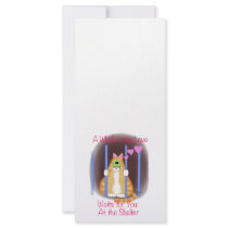 Shelter Cat Rack Card Template
