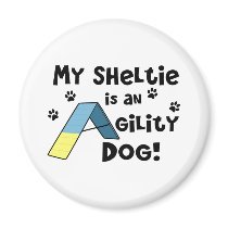 Sheltie Agility Dog Magnet