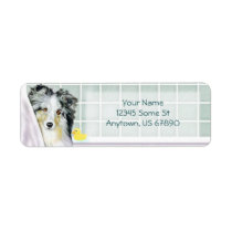 Sheltie Bath Blue Merle Labels labels
