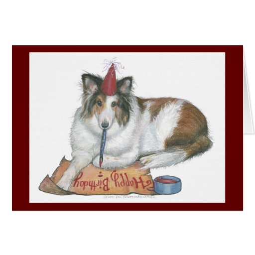 Sheltie Birthday Card Zazzle