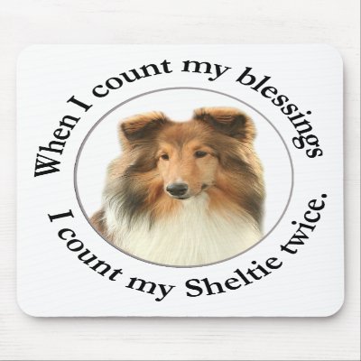 Sheltie Blessing Mousepad #1 by SimplyShelties