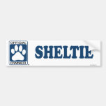 SHELTIE_blue Bumper Sticker