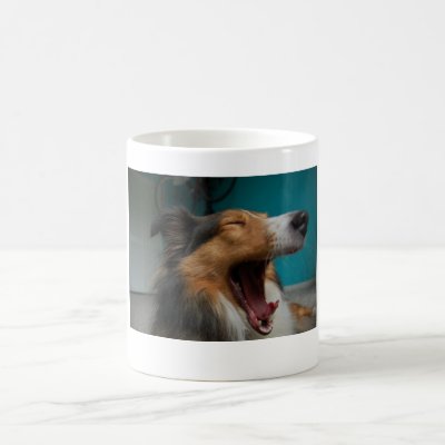 Sheltie cup Mug by elisabethkonopacki