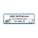 Sheltie Herding Sheep Custom Return Address Labels