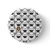 Sheltie in the Sheep buttons by khocker Sheltie in the Sheep buttons