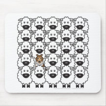 Sheltie in the Sheep Mouse Pad