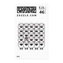 Sheltie in the Sheep postage by khocker Sheltie in the Sheep postage
