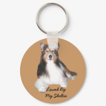 Sheltie Keychain by normagolden Sheltie Keychain