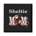 sheltie mom Magnet by DogsByDezign sheltie mom Magnet