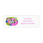 Sheltie Pink Comfort Return Address Label