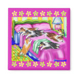Sheltie Pink Comfort Magnets