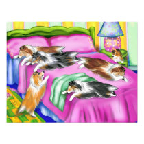 Sheltie Pink Comfort invitations
