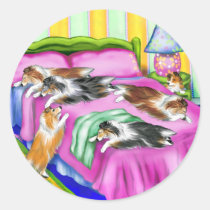 Sheltie Pink Comfort stickers