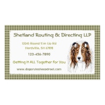 Sheltie Shetland Sheepdog Bust business cards