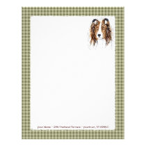 Sheltie Shetland Sheepdog Bust letterhead