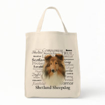 Sheltie Traits Tote Bag