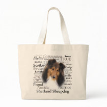 Sheltie Traits Tote Bag