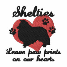 Shelties Leave Paw Prints Hoodie