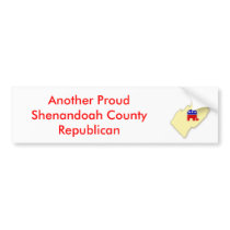 Shenandoah GOP Bumper Sticker bumper stickers