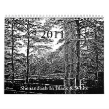 Shenandoah In Black & White Calendar